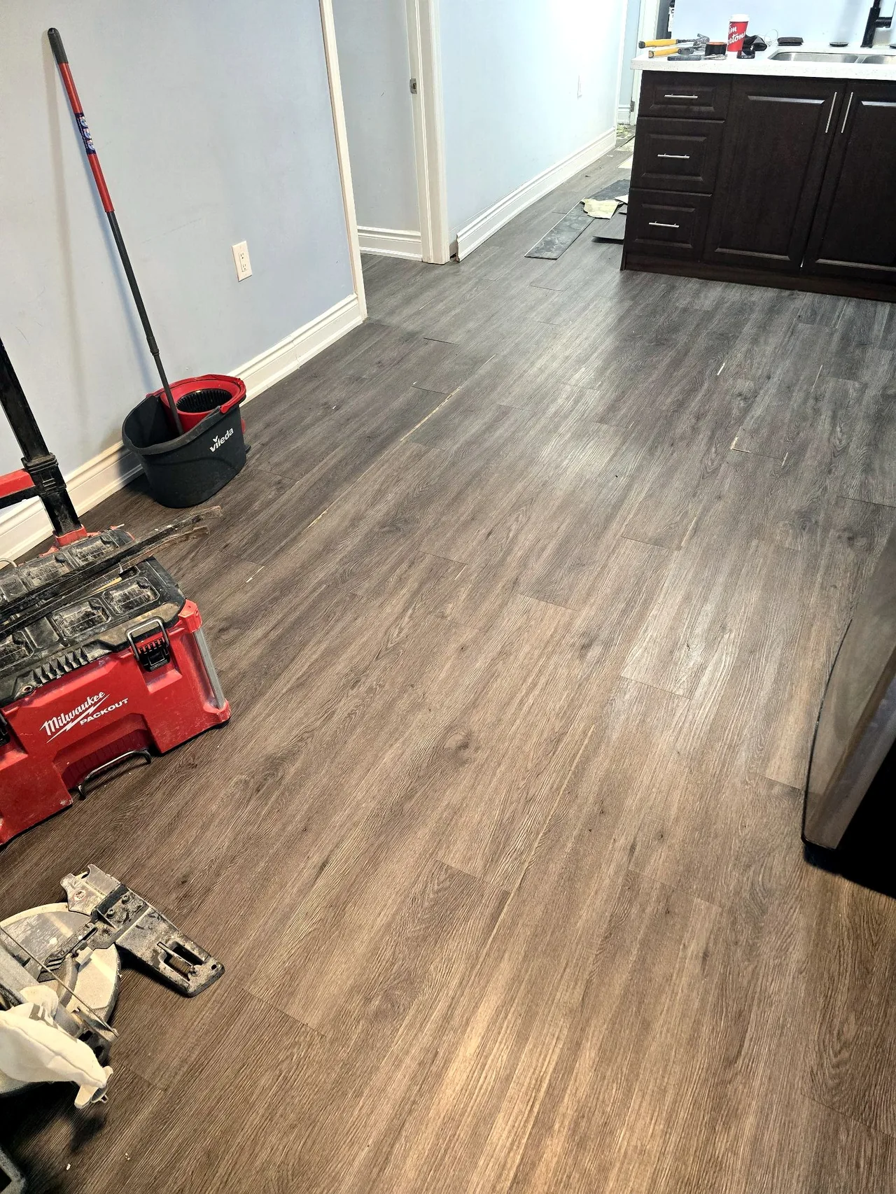 Full Basement Finishing — Kitchen Build-Out: during photo 2